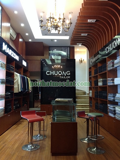 Thi công showroom Nhà may Chương 93 Giảng Võ, Hà Nội